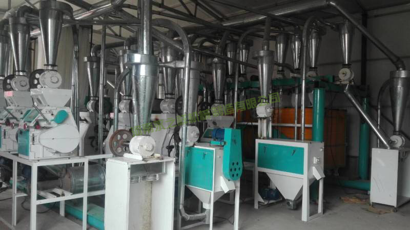 内蒙集宁30吨小麦面粉加工设备、莜麦加工设备投入生产